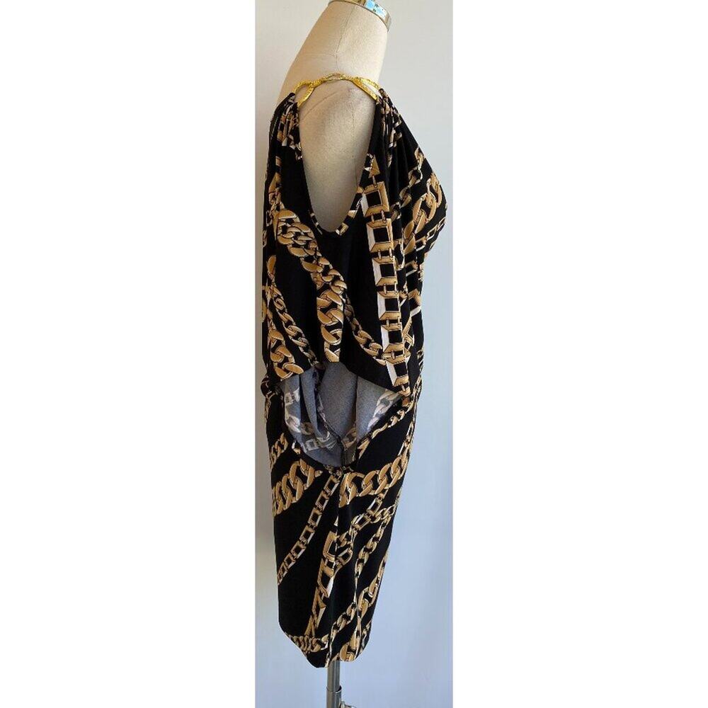 Cache Chain Cold Shoulder Mini Dress sz XS - Picture 2 of 10